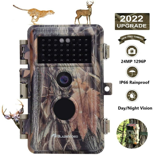 2021 Upgrade 2-Pack Game Trail Deer Cameras 20MP HD 1080P H.264 MP4 Video